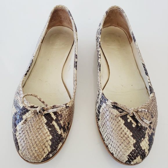 BURBERRY Real Python ballet Flats Size 37.5 - Picture 13 of 16